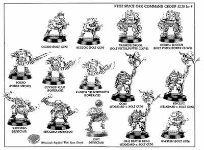 RT202 Space Ork Command Group - RT1 Flyer (Feb 88)