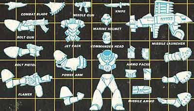 RTB1 Imperial Space Marines Box - Parts