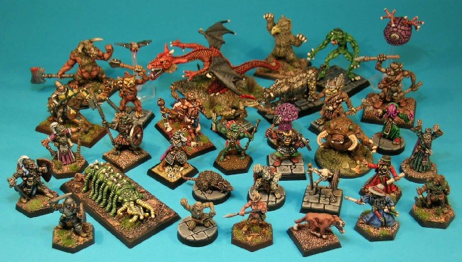 A selection of Citadel D&D and AD&D Miniatures